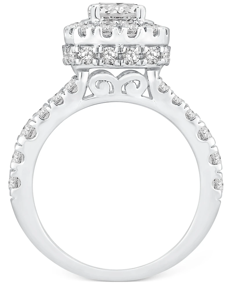 Diamond Halo Bridal Set (2-3/4 ct. t.w.) in 14k White Gold