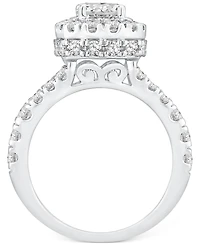 Diamond Halo Bridal Set (2-3/4 ct. t.w.) in 14k White Gold