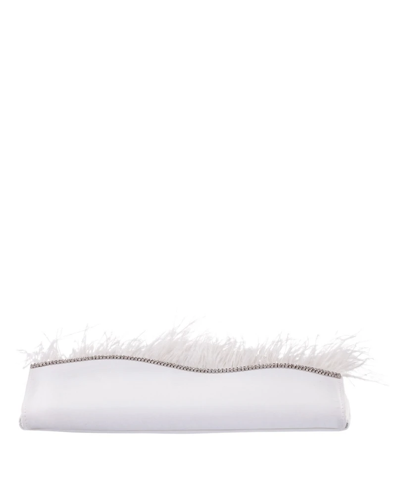 Women's Feather Flap Clutch