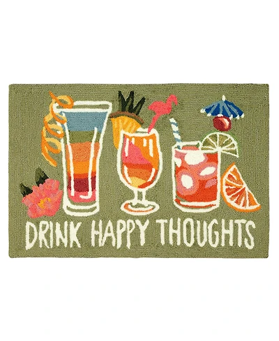 Liora Manne' Frontporch Happy Drinks 2' x 3' Outdoor Area Rug