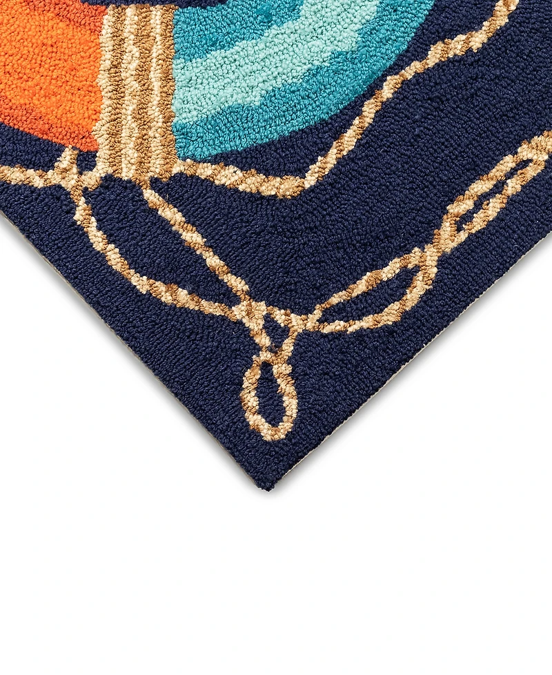Liora Manne' Frontporch Ahoy 2'6" x 4' Outdoor Area Rug