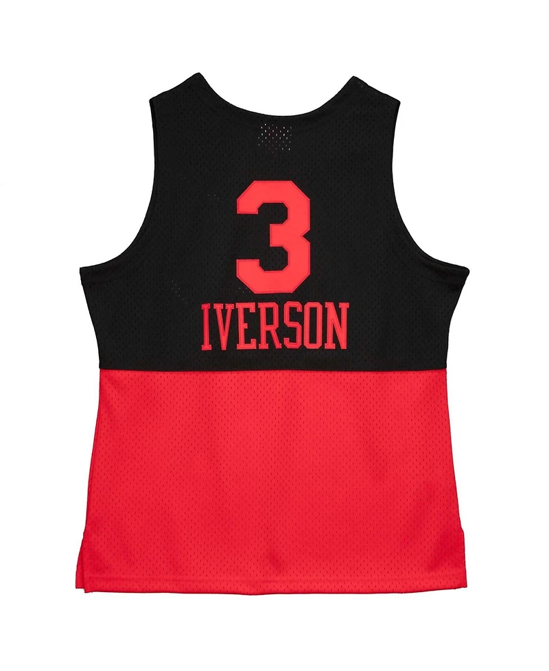 Men's Allen Iverson Black Philadelphia 76Ers 2003-2004 Hardwood Classics Reload 2.0 Swingman Jersey