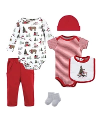 Hudson Baby Baby Boys Hudson Unisex 6-Piece Newborn Wardrobe Collection (Gender-Neutral