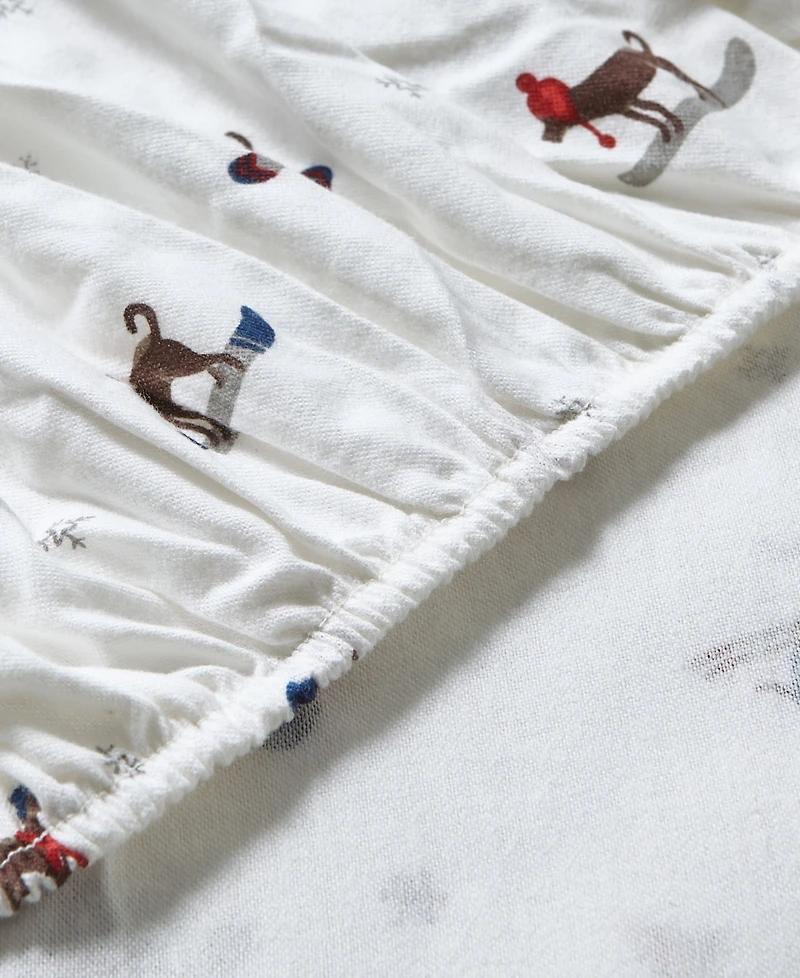 Eddie Bauer Printed Cotton Flannel 3-Pc. Sheet Set, Twin