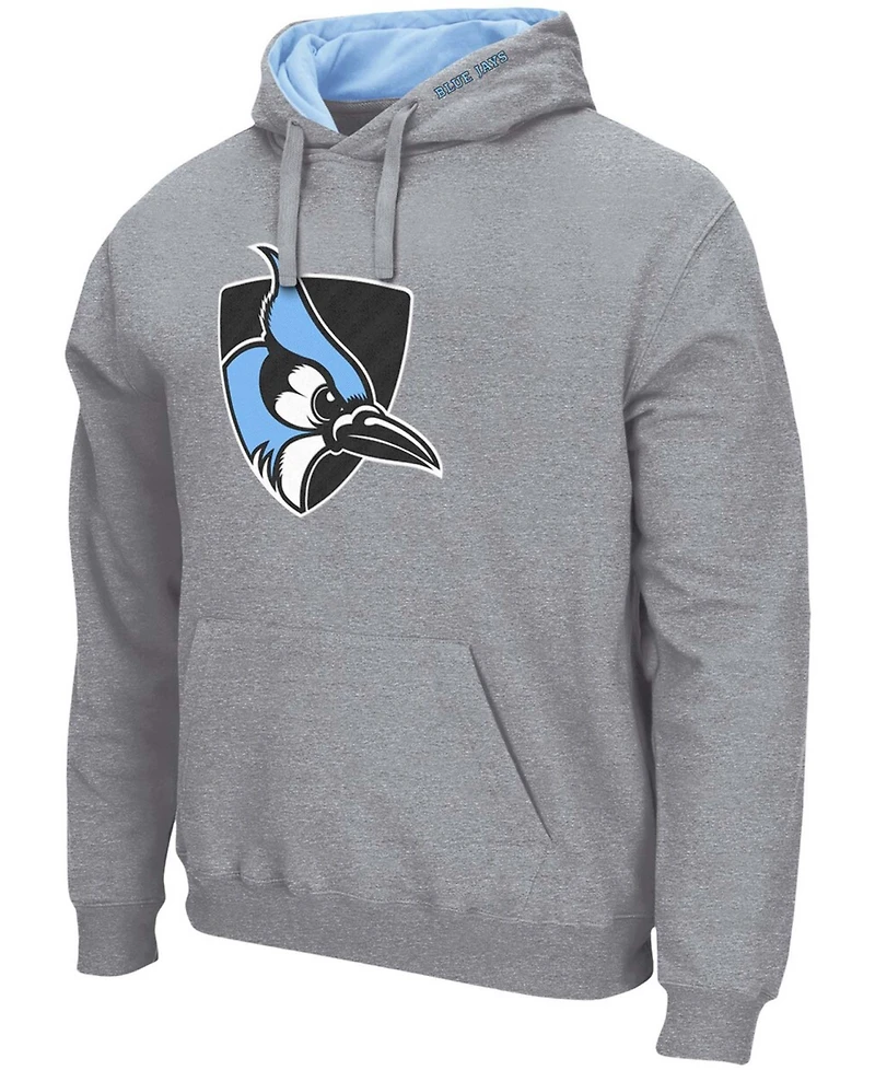 Colosseum Men's Johns Hopkins Jays Arch and Logo Pullover Hoodie