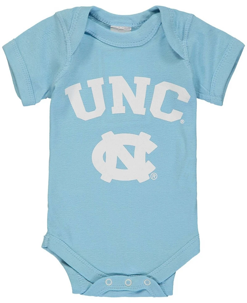 Infant Boys and Girls Carolina Blue North Carolina Tar Heels Arch and Logo Bodysuit