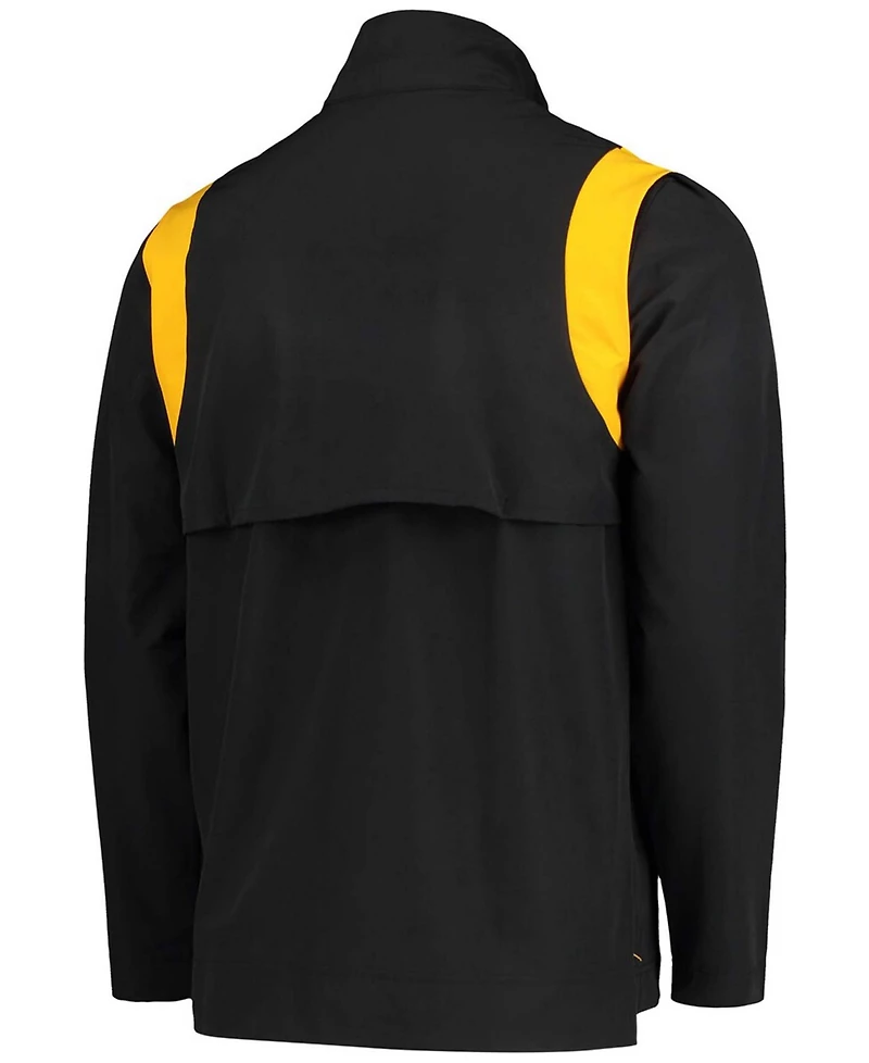 Nike Men's Black Iowa Hawkeyes 2021 Team Coach Quarter-Zip Jacket