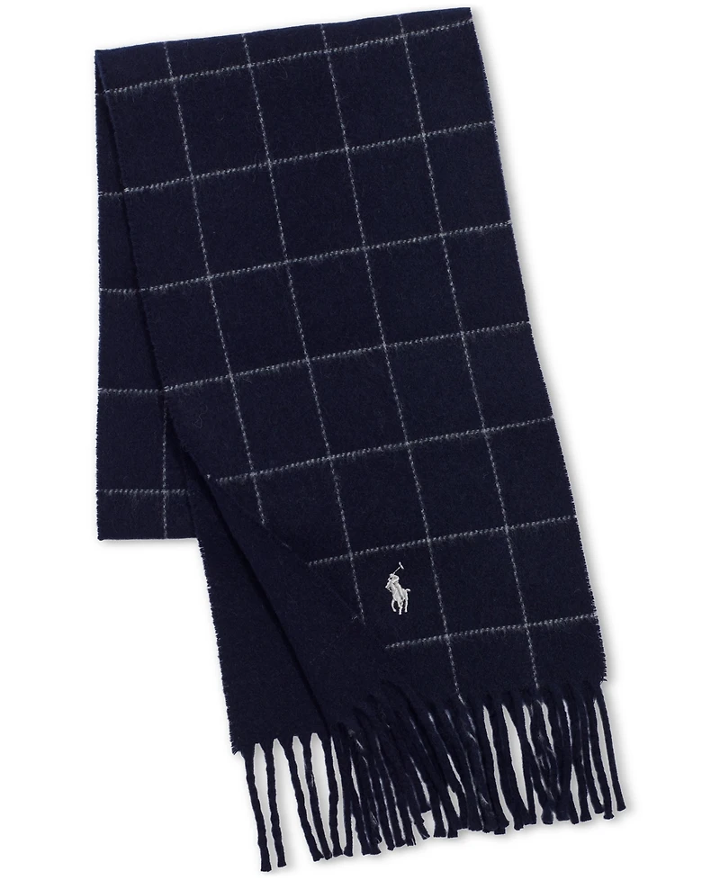 Polo Ralph Lauren Men's Reversible Windowpane Scarf