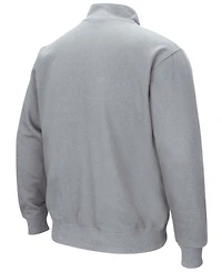 Men's Heathered Gray West Virginia Mountaineers Tortugas Team Logo Quarter-Zip Jacket