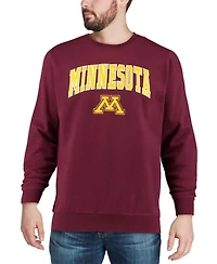 Colosseum Men's Minnesota Golden Gophers Arch & Logo Crew Neck Sweatshirt