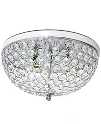 Lalia Home Crystal Glam 2 Light Ceiling Flush Mount
