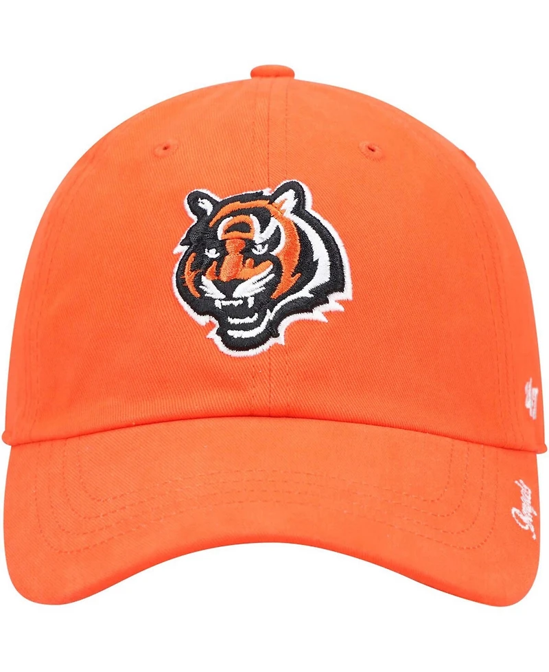 Women's Orange Cincinnati Bengals Miata Clean Up Secondary Logo Adjustable Hat