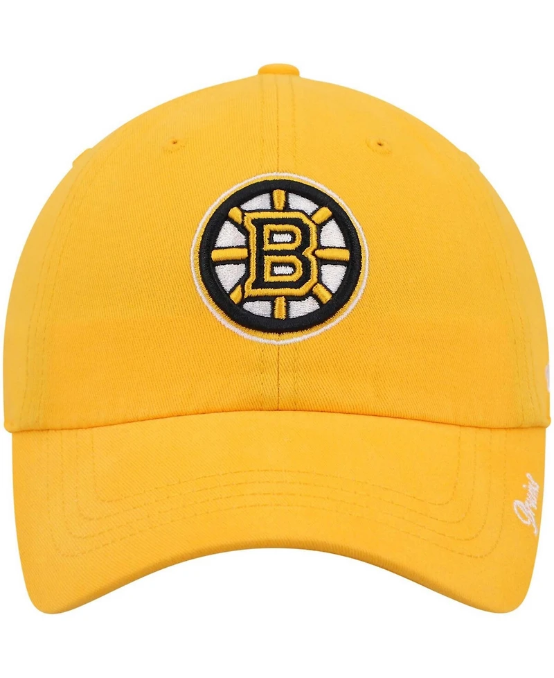 Women's Gold Boston Bruins Team Miata Clean Up Adjustable Hat