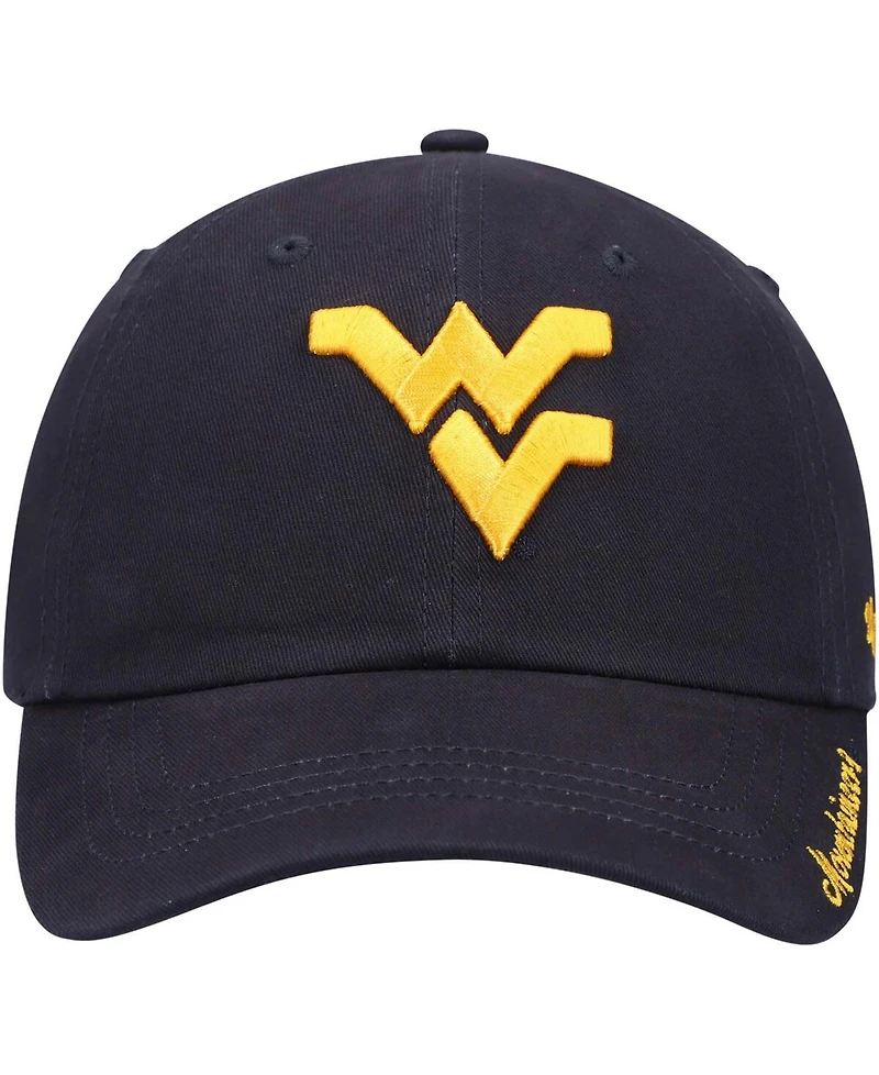 Women's Navy West Virginia Mountaineers Miata Clean Up Logo Adjustable Hat