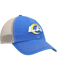 Men's Royal, Natural Los Angeles Rams La Trawler Trucker Clean Up Snapback Hat