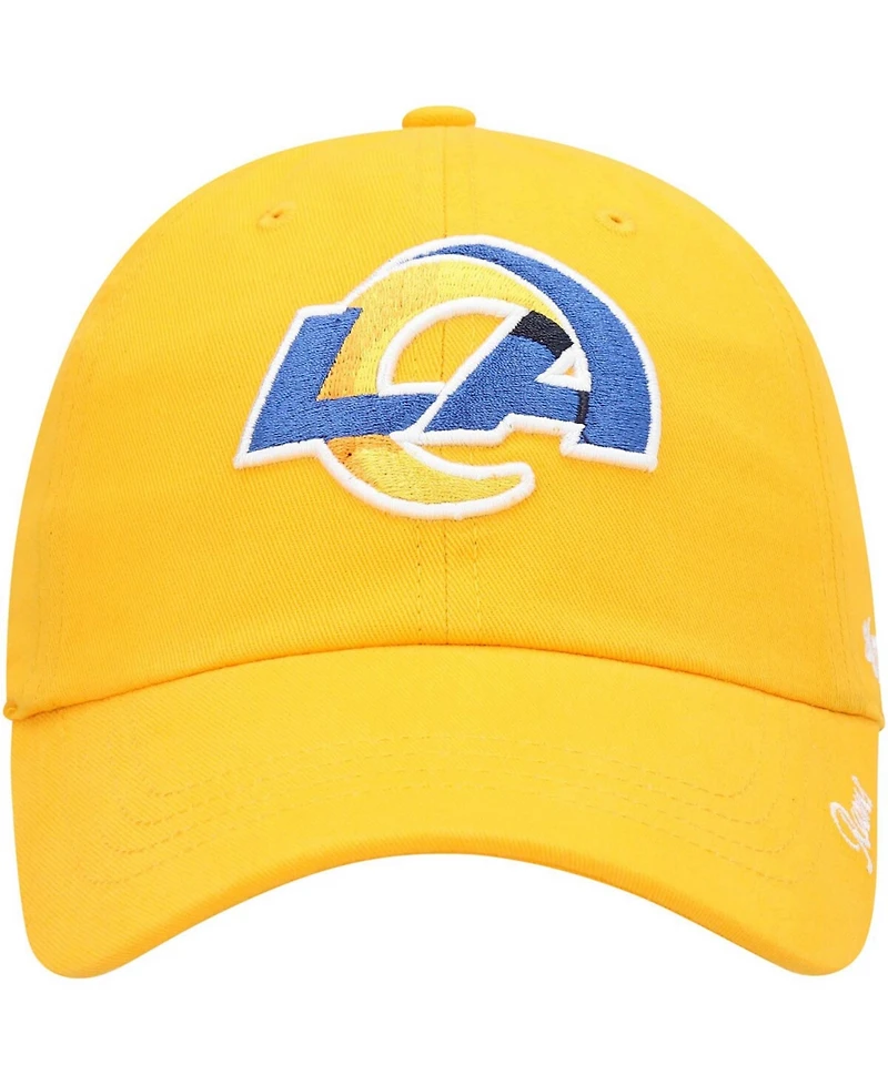 Women's Gold-Tone Los Angeles Rams Miata Clean Up Secondary Logo Adjustable Hat