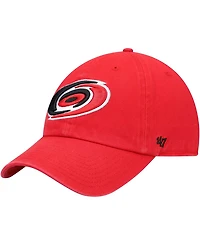 Men's Red Carolina Hurricanes Team Clean Up Adjustable Hat