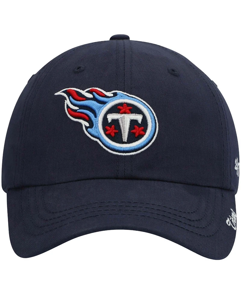 Women's Navy Tennessee Titans Miata Clean Up Primary Adjustable Hat