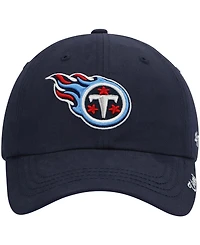 Women's Navy Tennessee Titans Miata Clean Up Primary Adjustable Hat