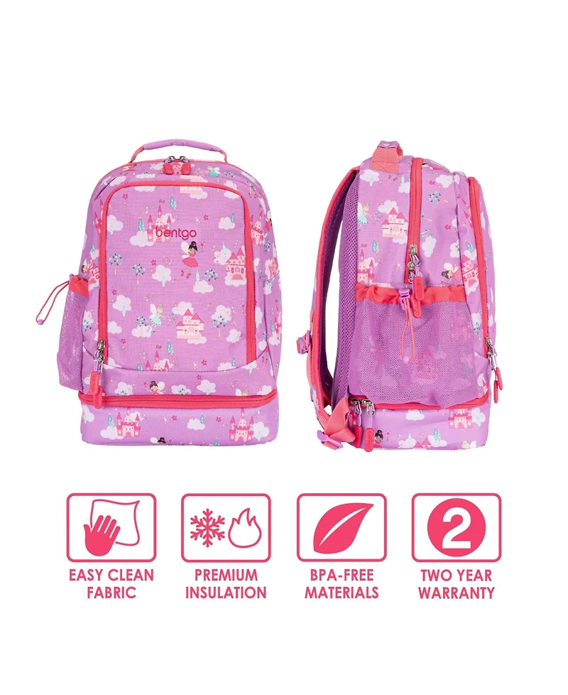 Bentgo Kids Prints 2-In-1 Backpack and Insulated Lunch Bag