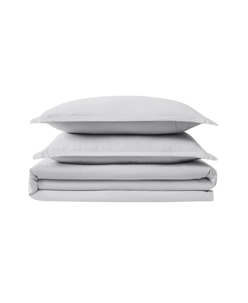 Frye Cotton/Linen 3 Piece Duvet Cover Set, Queen