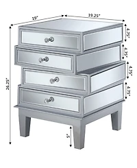 Gold Coast J Daniels 4 Drawer End Table