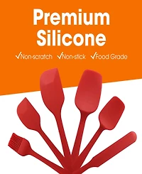 Silicone Spatula Set, 6 Piece