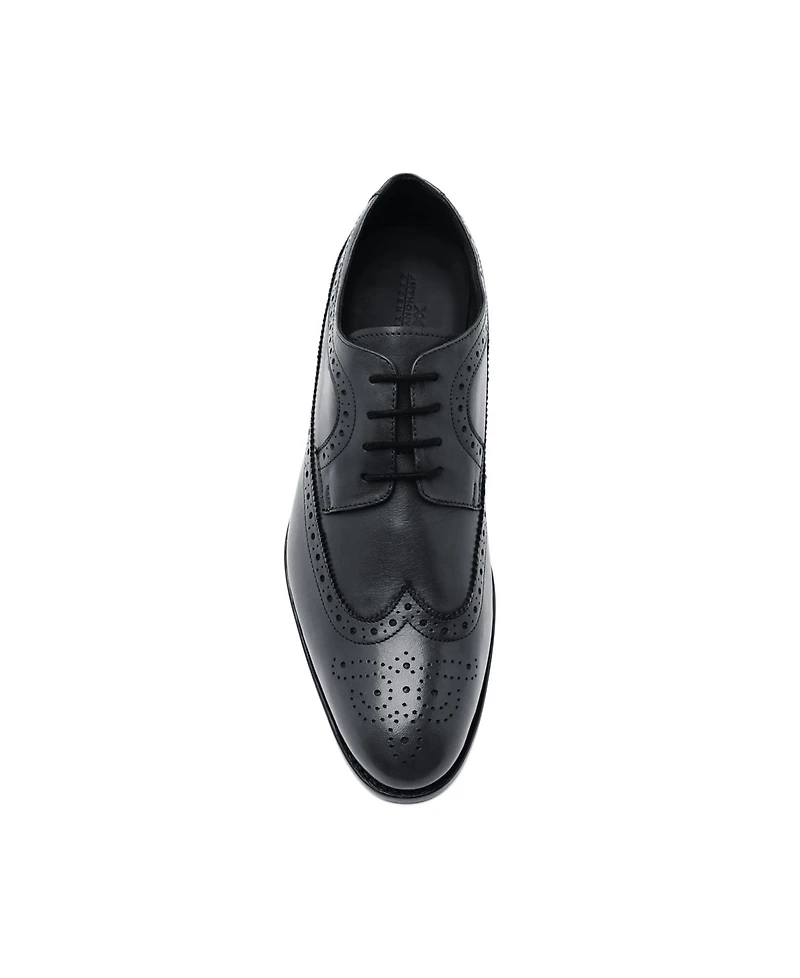 Anthony Veer Men's Regan Wingtip Leather Lace-Up Dress Shoes