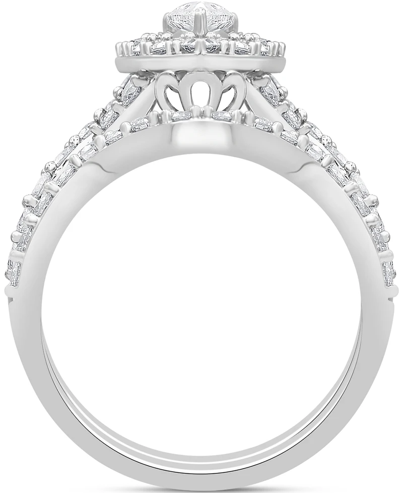 Diamond Pear Bridal Set (2 ct. t.w.) in 14k White Gold