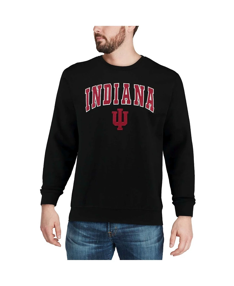 Colosseum Men's Indiana Hoosiers Arch Logo Crew Neck Sweatshirt