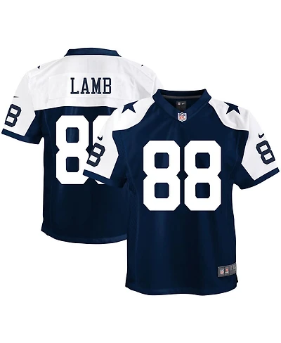Big Boys Ceedee Lamb Navy Dallas Cowboys Alternate Team Game Jersey