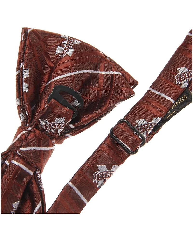 Men's Maroon Mississippi State Bulldogs Oxford Bow Tie