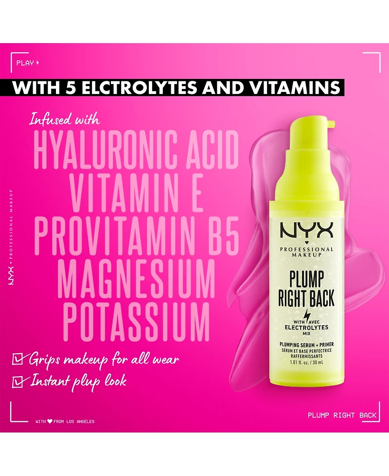 Nyx Professional Makeup Plump Right Back Plumping Serum + Primer