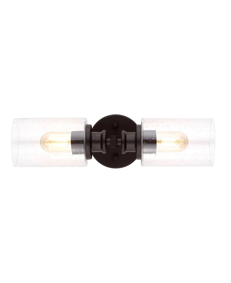 Jules Edison Cylinder 2-Light Farmhouse Contemporary Led Vanity