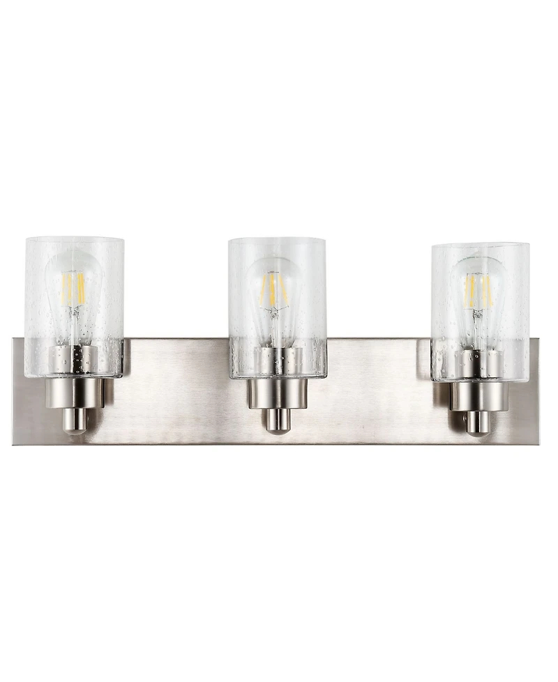 Irving 3-Light Seeded Modern Contemporary Led Vanity Light