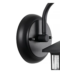 Cadiz 1-Light Cottage Rustic Scrolled Lantern Led Outdoor Lantern, Set of 2