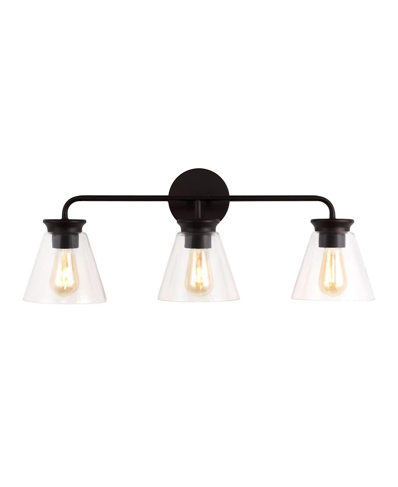 Kondo 3-Light Modern Farmhouse Iron Led Vanity