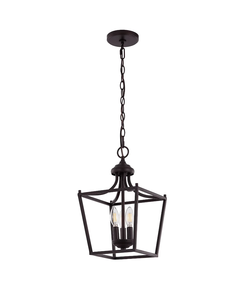 Camden 3-Light Iron Classic Midcentury Pendant Lantern