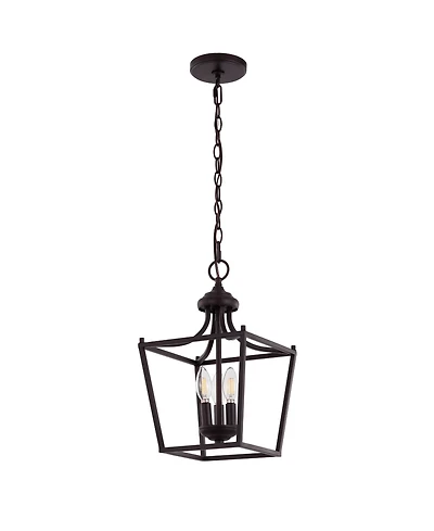 Camden 3-Light Iron Classic Midcentury Pendant Lantern