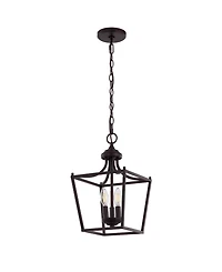 Camden 3-Light Iron Classic Midcentury Pendant Lantern