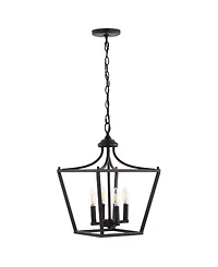 Camden -Light Iron Classic Midcentury Pendant Lantern