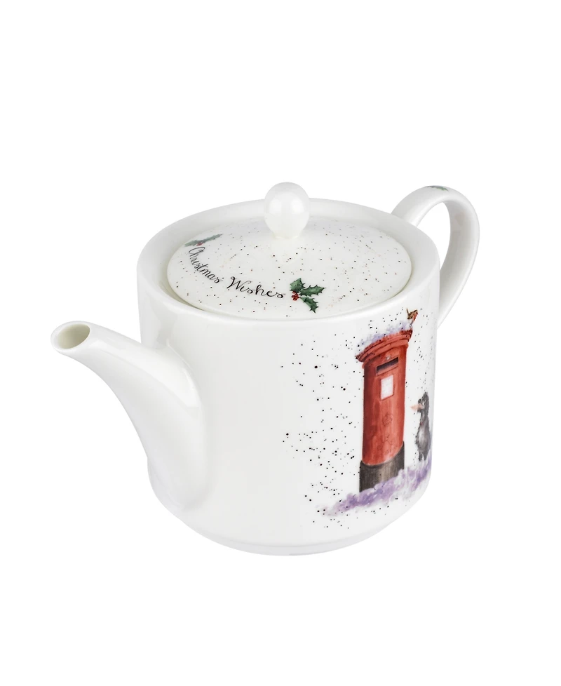 Royal Worcester Wrendale Christmas Wishes Teapot