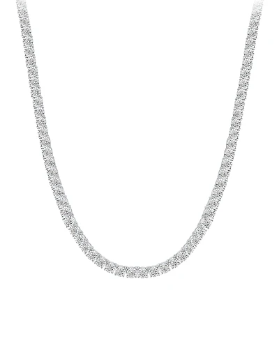 Men's Diamond 24" Tennis Necklace (8 ct. t.w.) in 14k White Gold