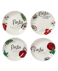 Vegetable and Herb Design Pasta by Lorren Home Trend, Set of 5