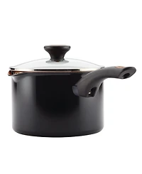 Farberware Glide Copper Ceramic Nonstick Straining 3 Qt Saucepan