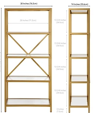 Etta 30" Wide Bookcase