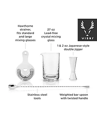 Viski Barware Tool Set, 4 Piece