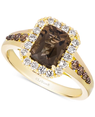 Le Vian Cinnamon Citrine (1-1/3 ct. t.w.) & Diamond (1/2 ct. t.w.) Ring in 14k Rose Gold (Also in Amethyst, Blue Topaz, Peridot & Smoky Quartz)