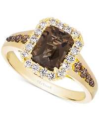 Le Vian Cinnamon Citrine (1-1/3 ct. t.w.) & Diamond (1/2 ct. t.w.) Ring in 14k Rose Gold (Also in Amethyst, Blue Topaz, Peridot & Smoky Quartz)