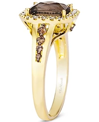 Le Vian Cinnamon Citrine (1-1/3 ct. t.w.) & Diamond (1/2 ct. t.w.) Ring in 14k Rose Gold (Also in Amethyst, Blue Topaz, Peridot & Smoky Quartz)